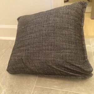 Dwell studio woven Texture black white Throw Pillow zips. 18” Form not included